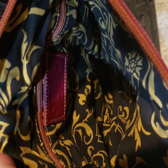 NWOT'S JL Saldivar pink and orange leather crossbody - Picture 9 of 10